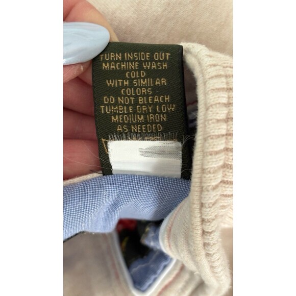 Orvis Signature Collection 1/4 Zip Snap Pullover Men's L Beige Sweatshirt - Picture 6 of 7